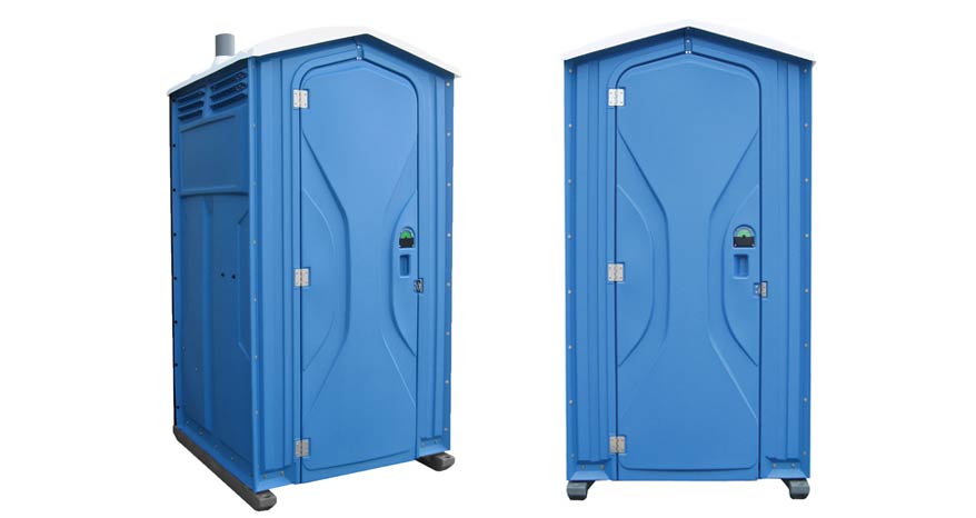 Long-term porta potty units on site in Arvada, Colorado